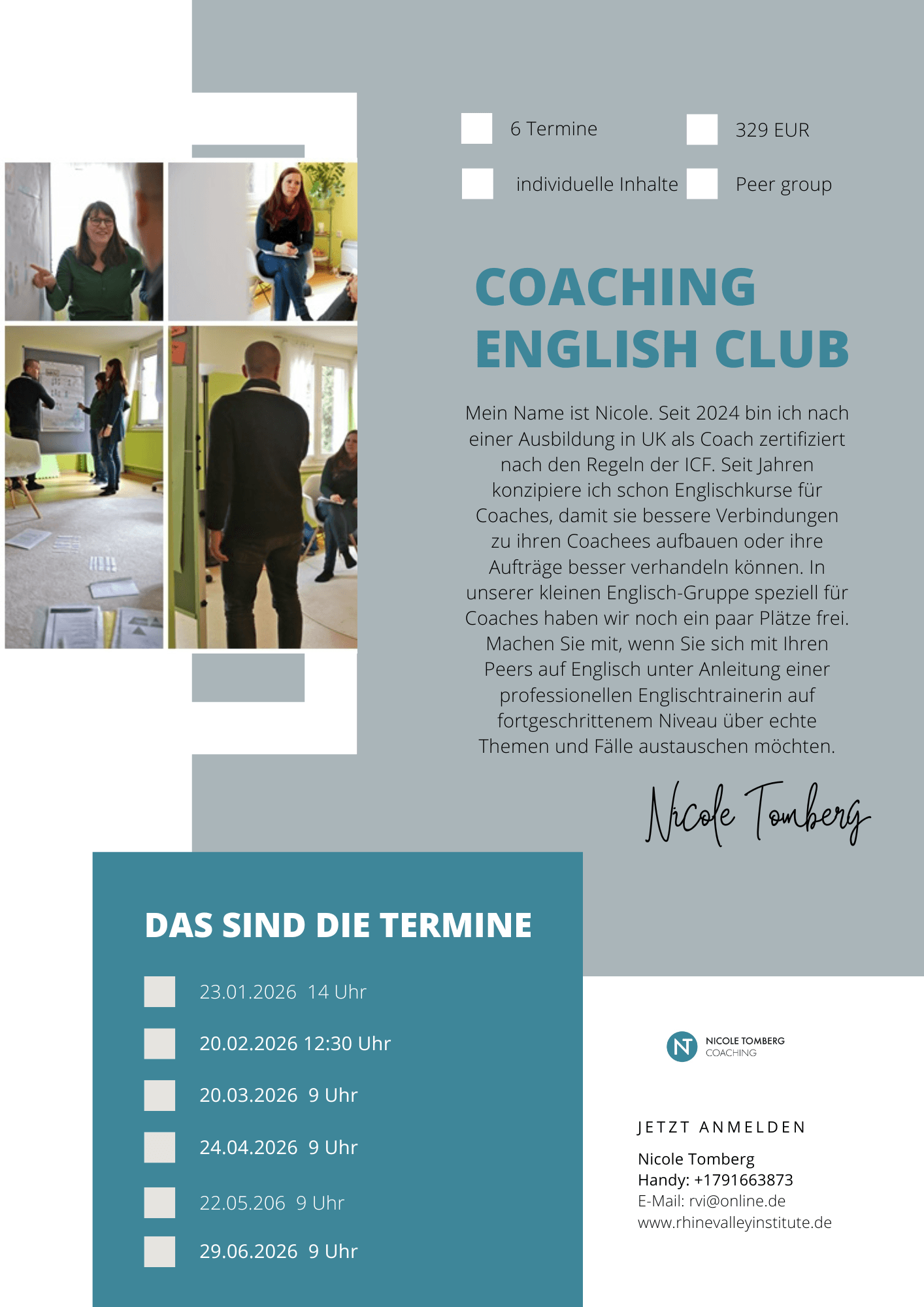 Englischkurs für Coaches ab 23.01.2026