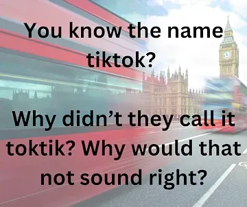 warum heisst es tik tok und nicht andersherum